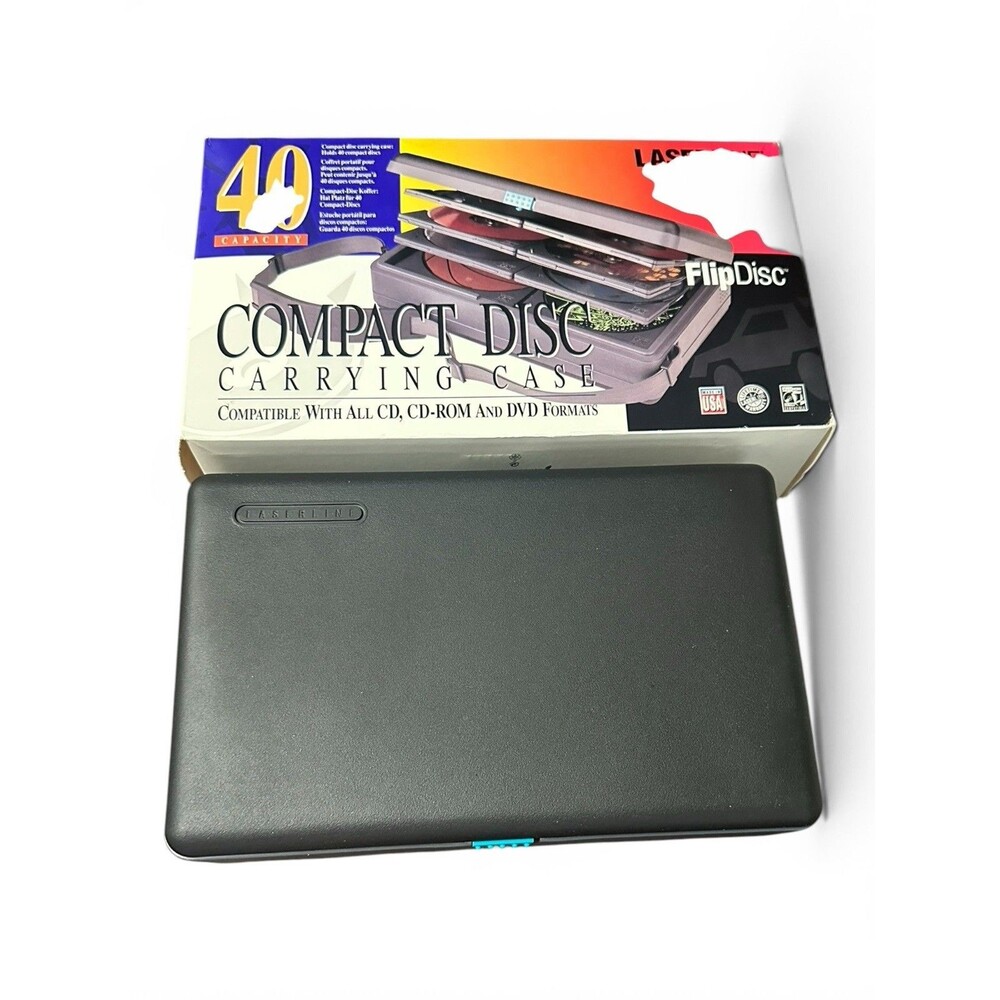 LASERLINE 40 FlipDisc Plus Combination CD/Portable Disc  Case No Strap